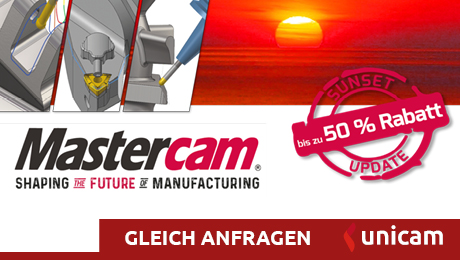 Jetzt Mastercam X7 oder älter updaten und sparen!