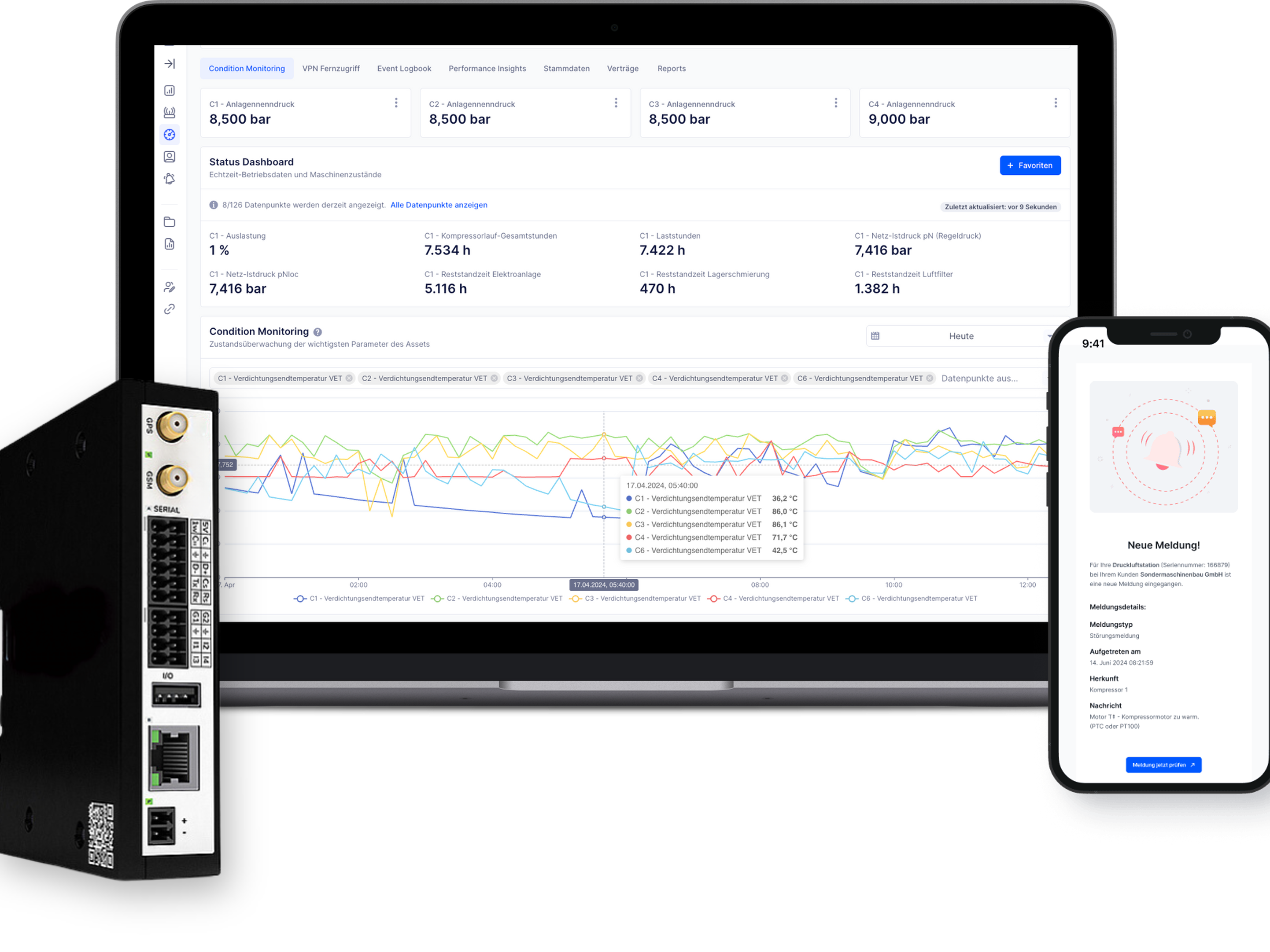 Neues Wartungsdashboard feiert Premiere auf der EMO Hannover