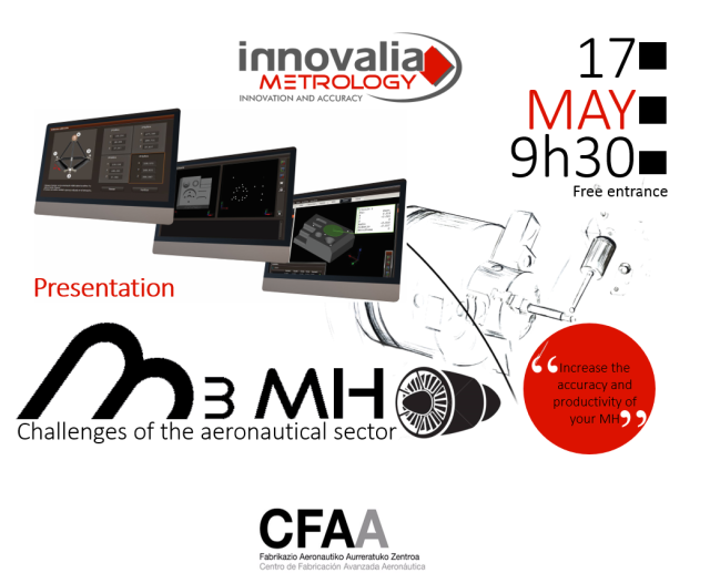 Innovalia Metrology präsentiert M3MH, die Messtechnik-Lösung für Anforderungen der Luftfahrtbranche