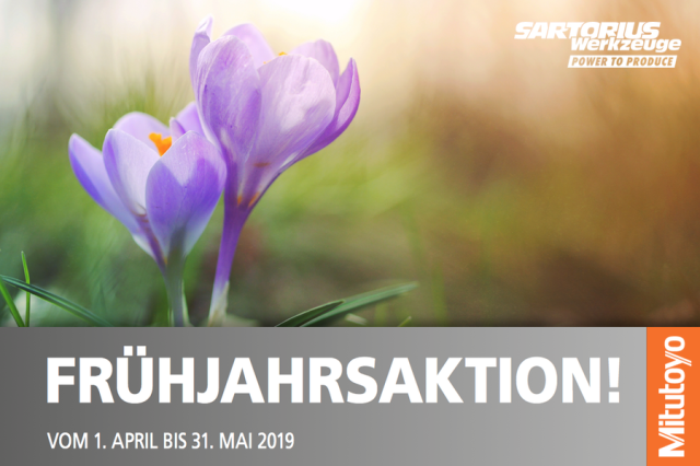 Mitutoyo Frühjahrsaktion 2019