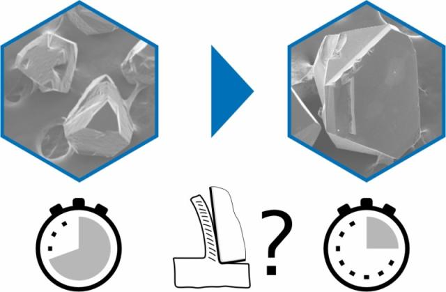 Signifikante Reduktion der Bearbeitungszeit durch den Einsatz großer cBN-Körner