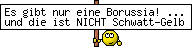 Es gibt nur eine Borussia! ... und die ist NICHT Schwatt-Gelb